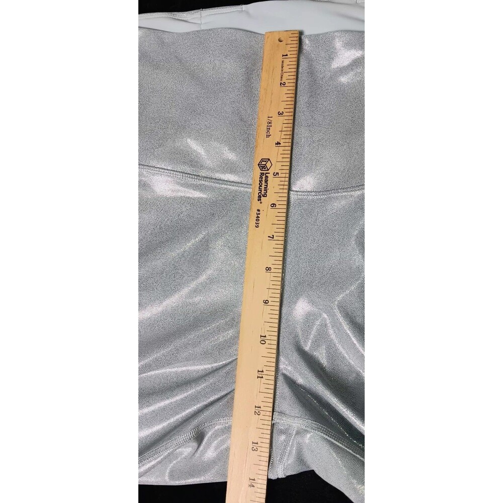 Old Navy Active Powersoft Extra High Rise Leggings 2XL Silver Blue Shimmer Yoga - Picture 8 of 13